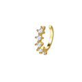 Zlatý ear cuff se zirkony