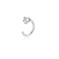 Stříbrný ear cuff se zirkony