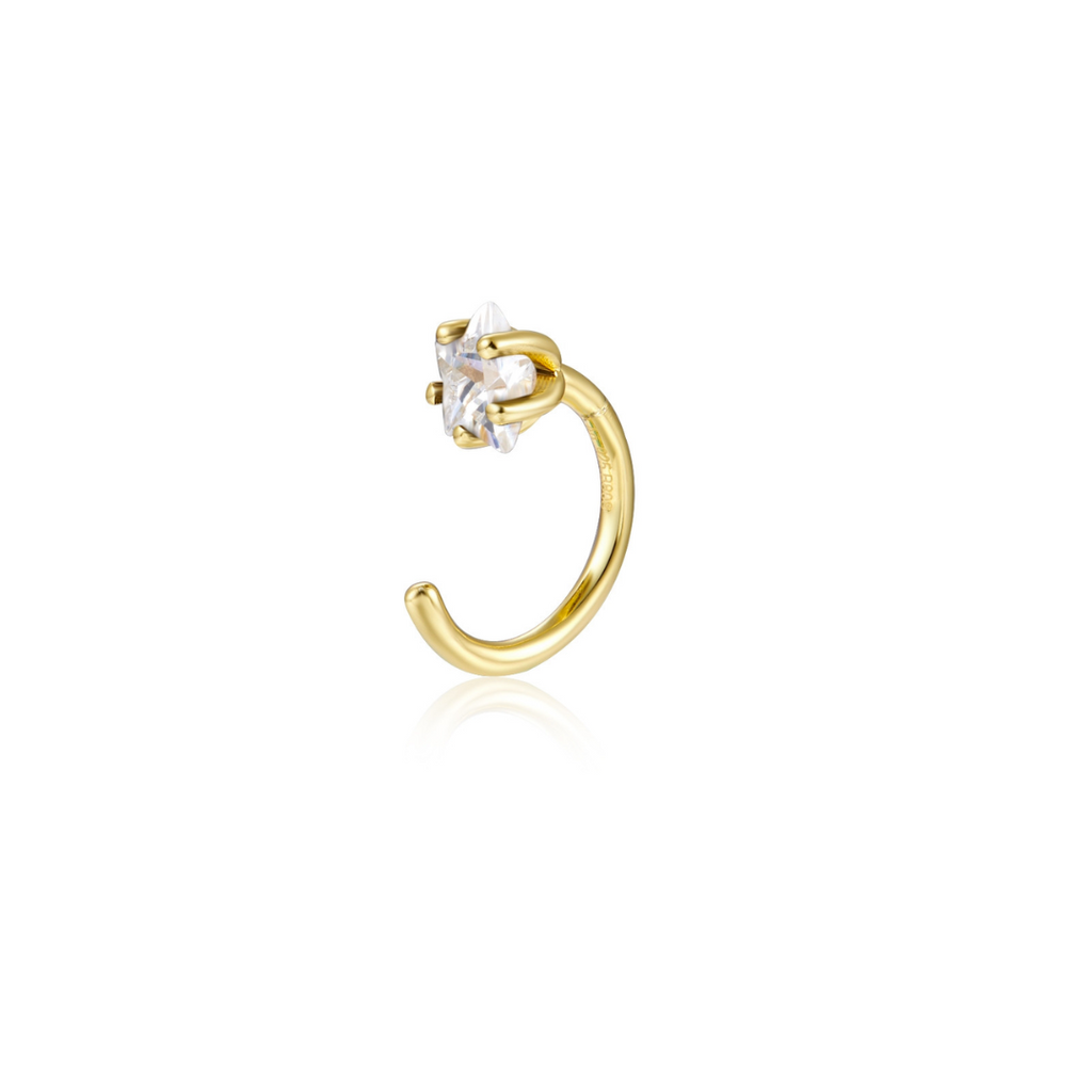 Zlatý ear cuff hvězda