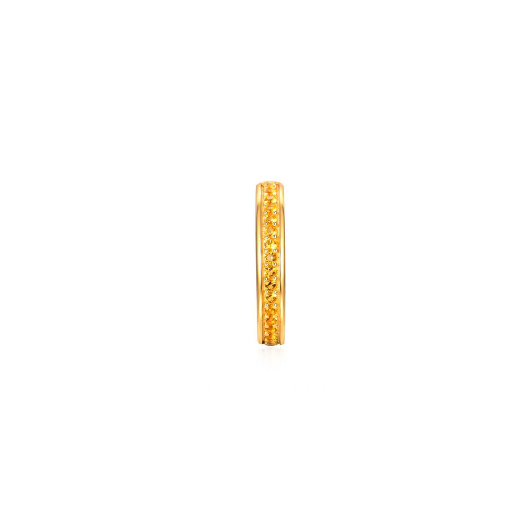 Zlatý ear cuff se zirkony