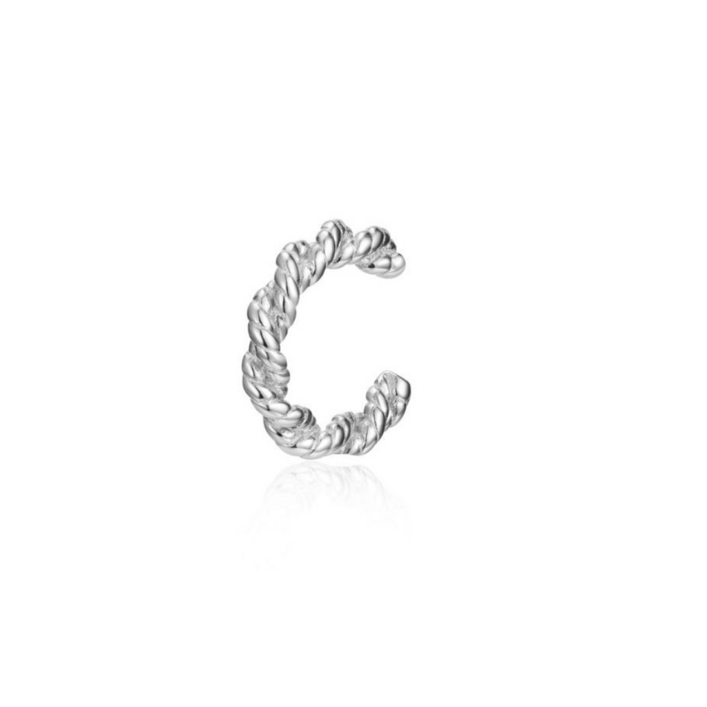 Stříbrný ear cuff