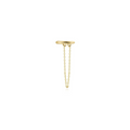 Zlatý ear cuff s řetízkem