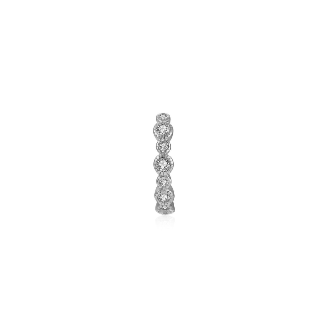 Stříbrný ear cuff princess