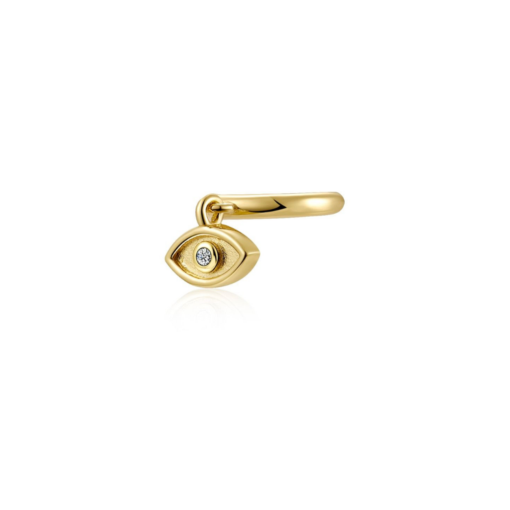 Zlatý ear cuff oko