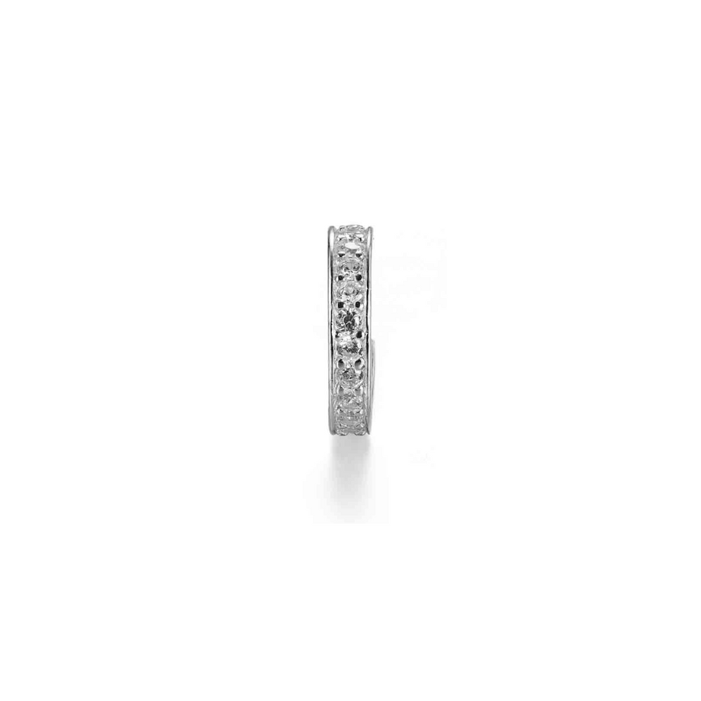 Stříbrný ear cuff se zirkonem