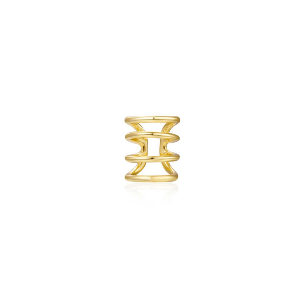 Pozlacený ear cuff