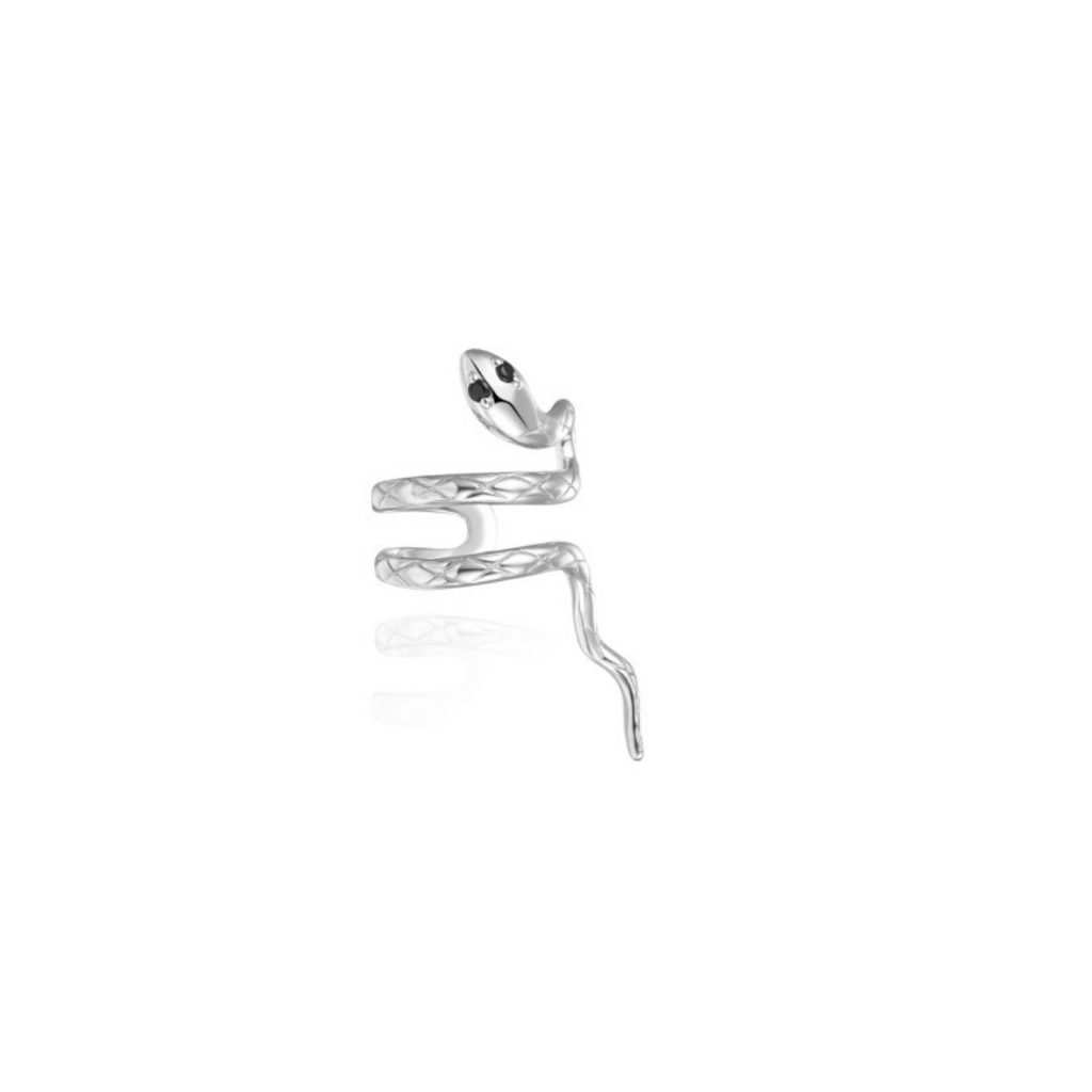 Stříbrný ear cuff had