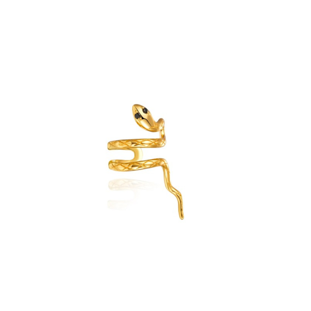 Earcuff  Snake -Zirconia Earrings