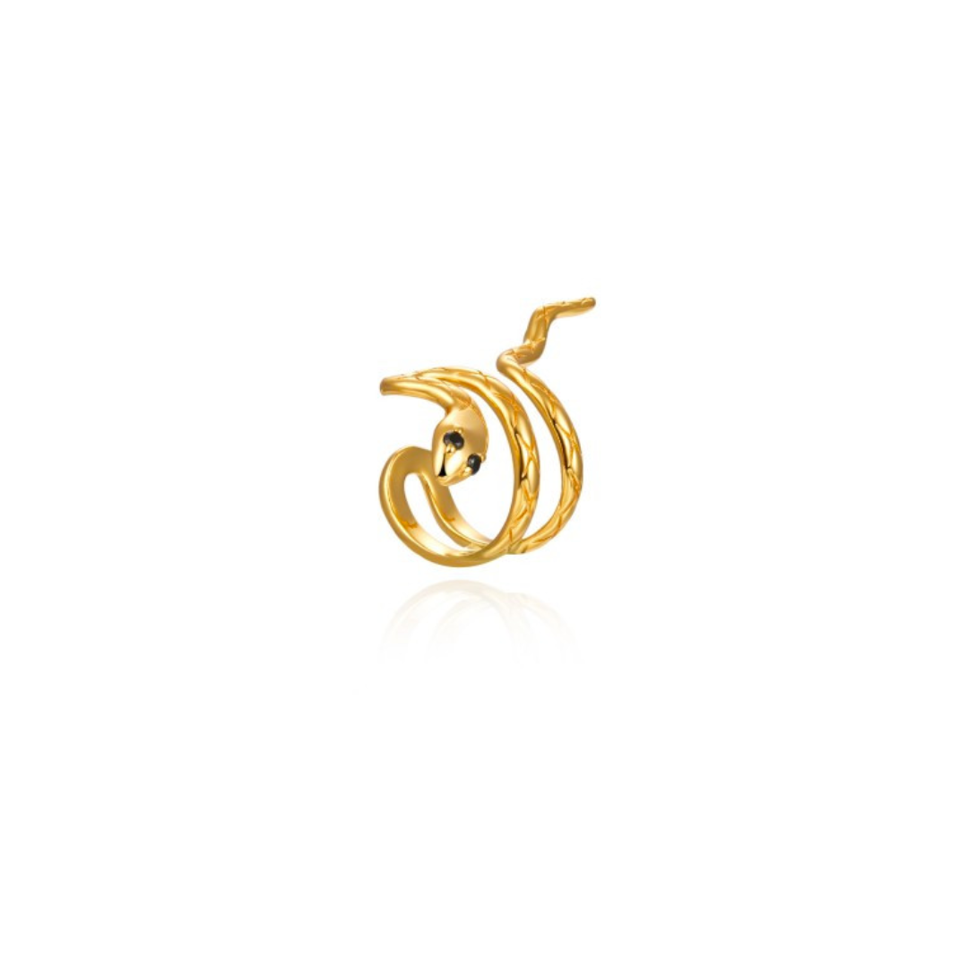 Earcuff  Snake -Zirconia Earrings