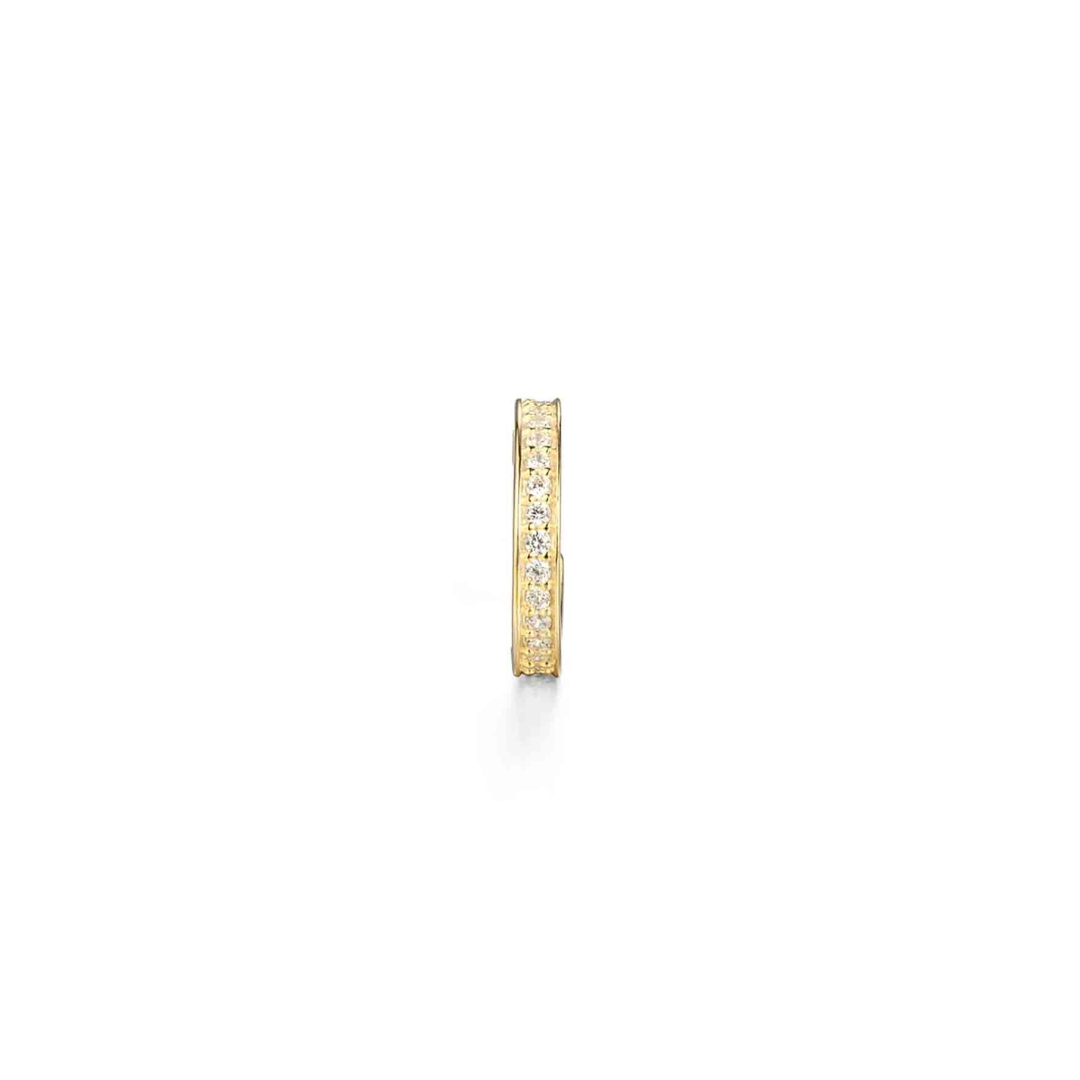 Zlatý ear cuff se zirkony