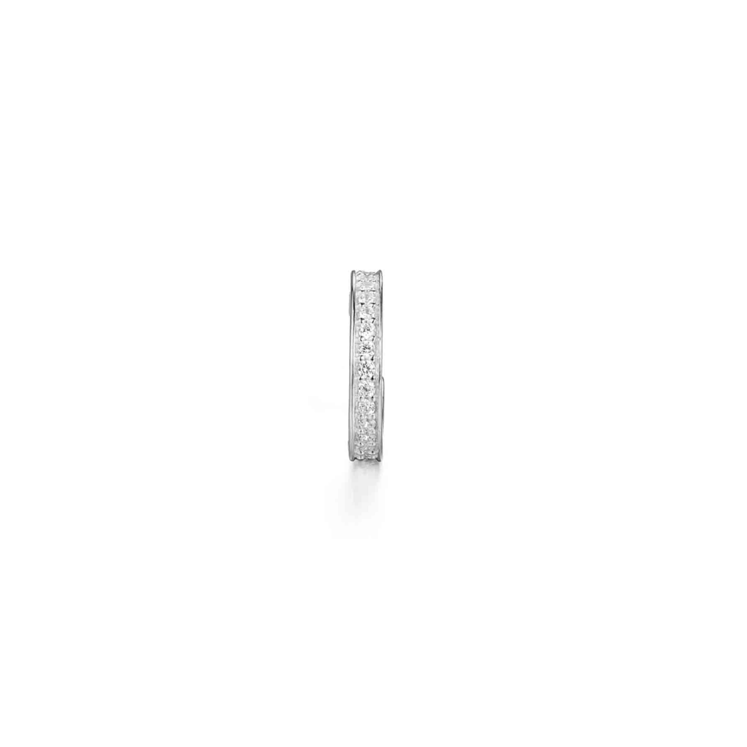 Stříbrný ear cuff se zirkony