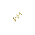 Zlatý ear cuff trojitý