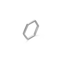 Stříbrný prsten hexagon