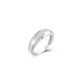 Stříbrný prsten hvězda