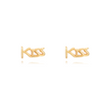 Zlaté náušnice KISS