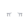 Stříbrné náušnice se symbolem " Chai"