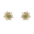 Earrings with big sun