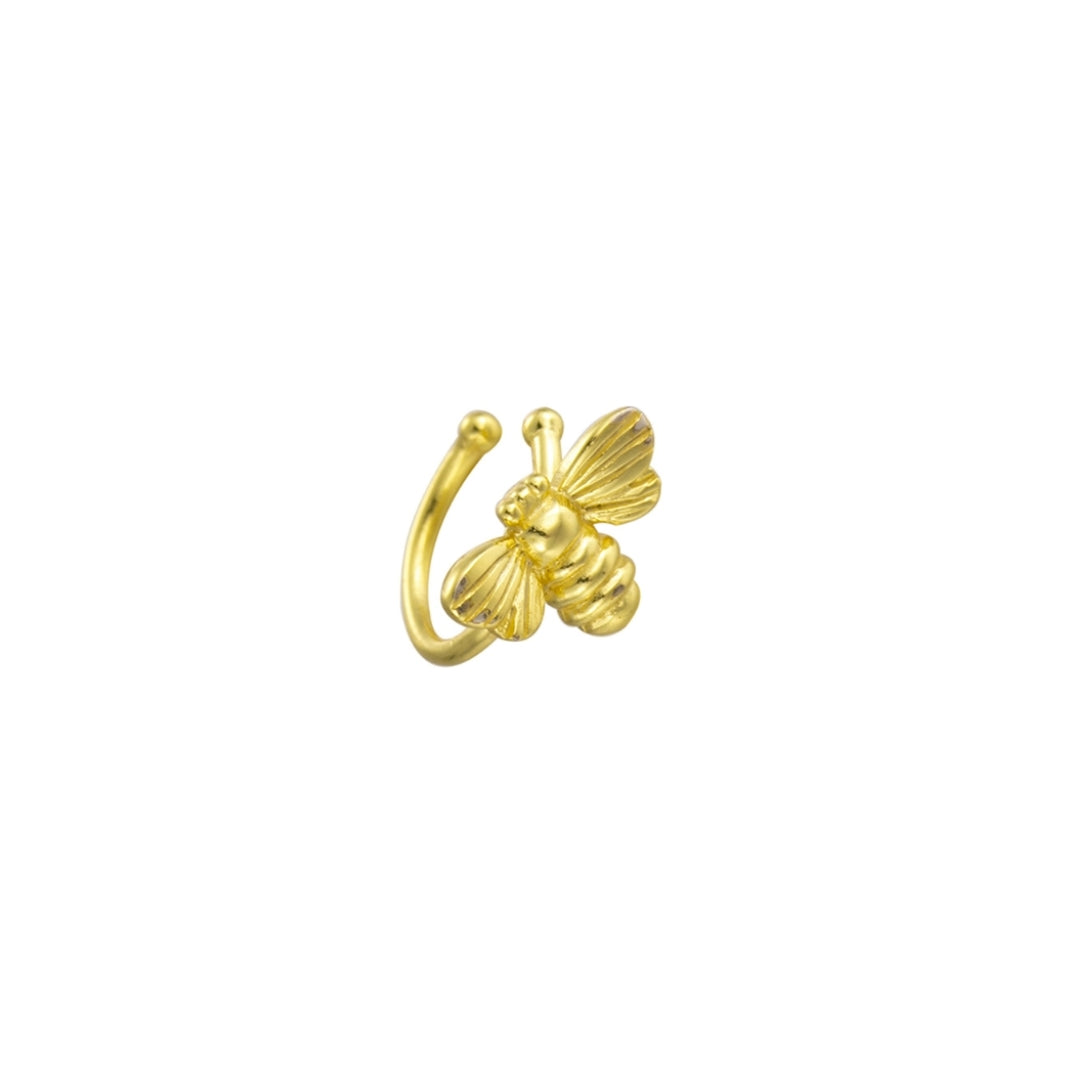 Pozlacený ear cuff - Bee