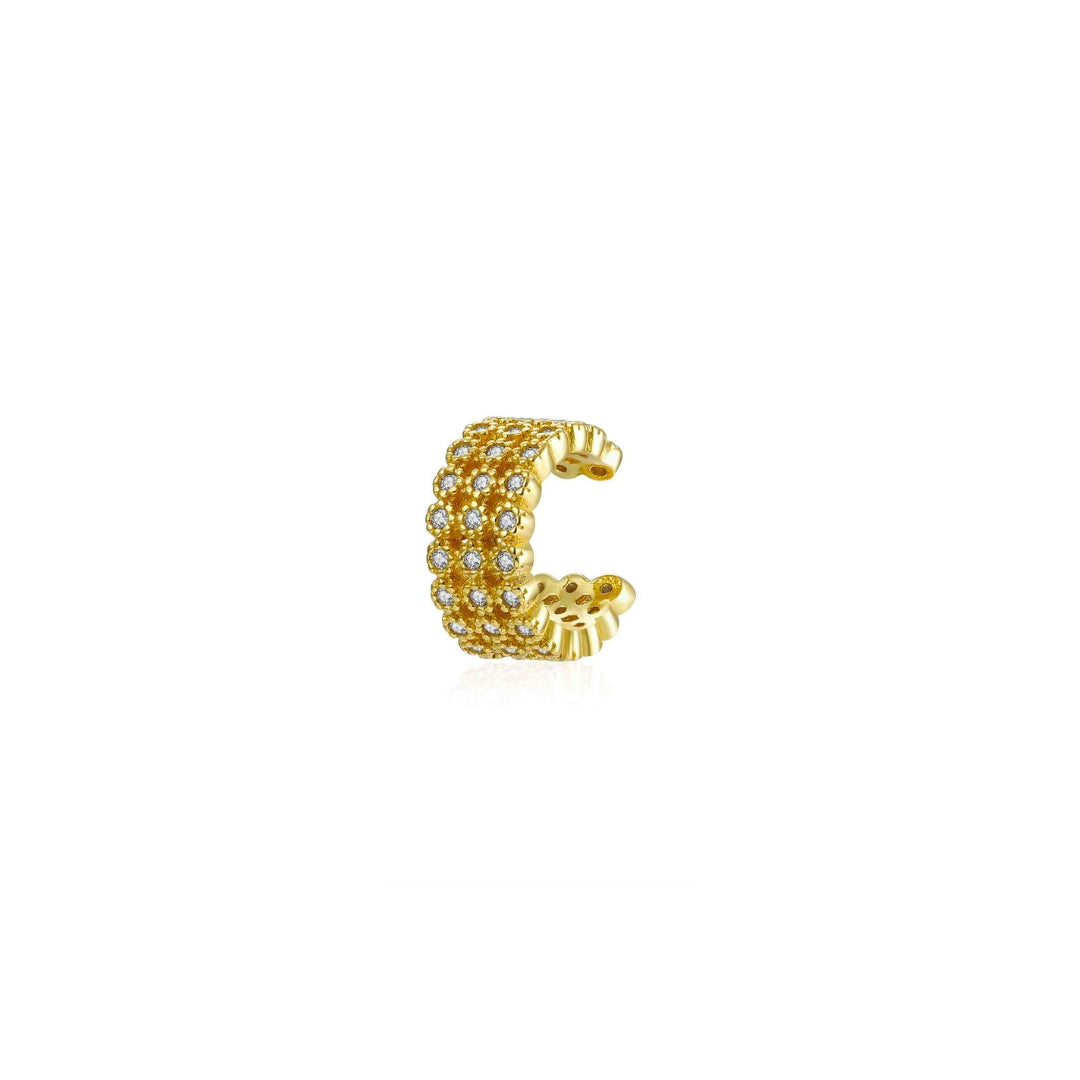Zlatý ear cuff wide