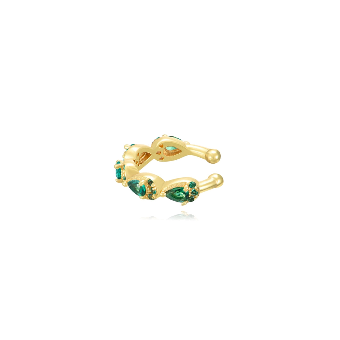 Earring Earcuff - Tear Drop  - Zircon