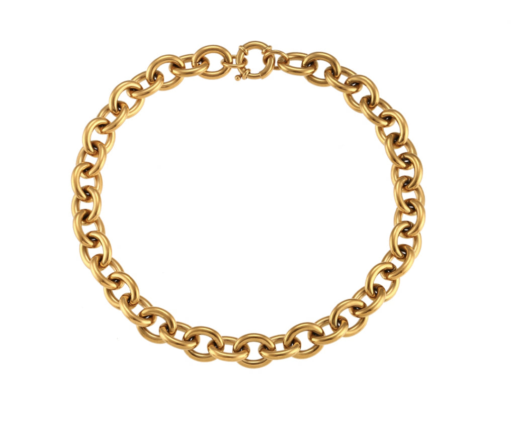 Link Necklace - Gold Color