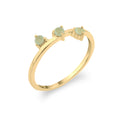 Ring with 3 Minerals - Gold Plated