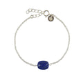 Stříbrný náramek s lapis lazuli