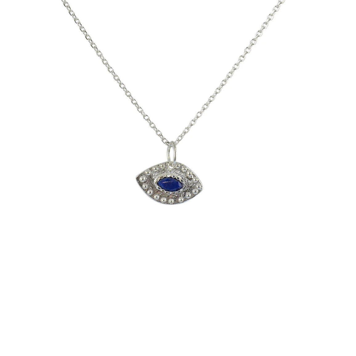 Stříbrný náhrdelník s lapis lazuli