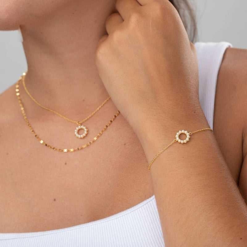 Pearl Bracelet  - Gold Plated