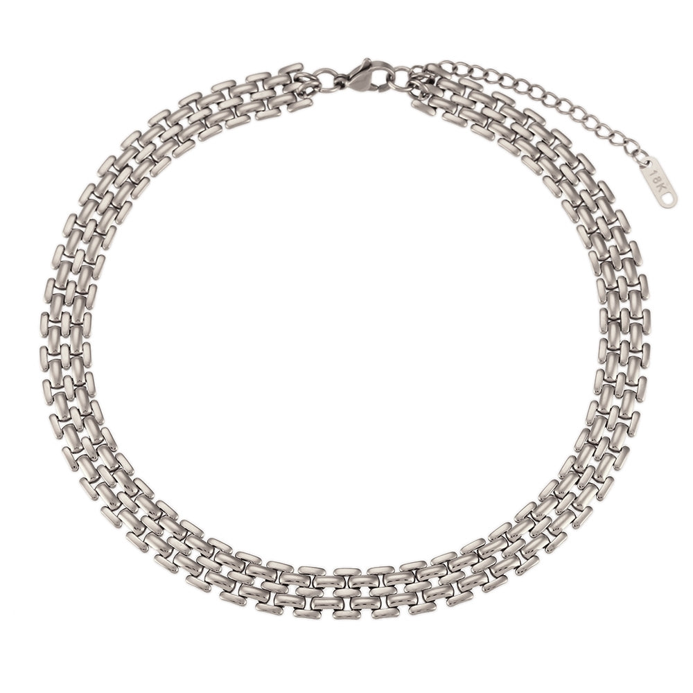 Stříbrný choker