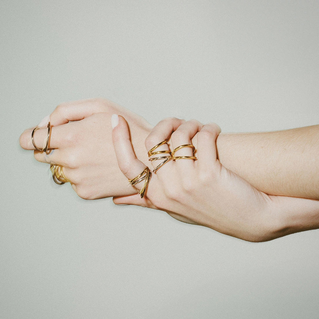 Stříbrný ear cuff OH RING SS