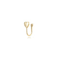 Zlatý ear cuff heart