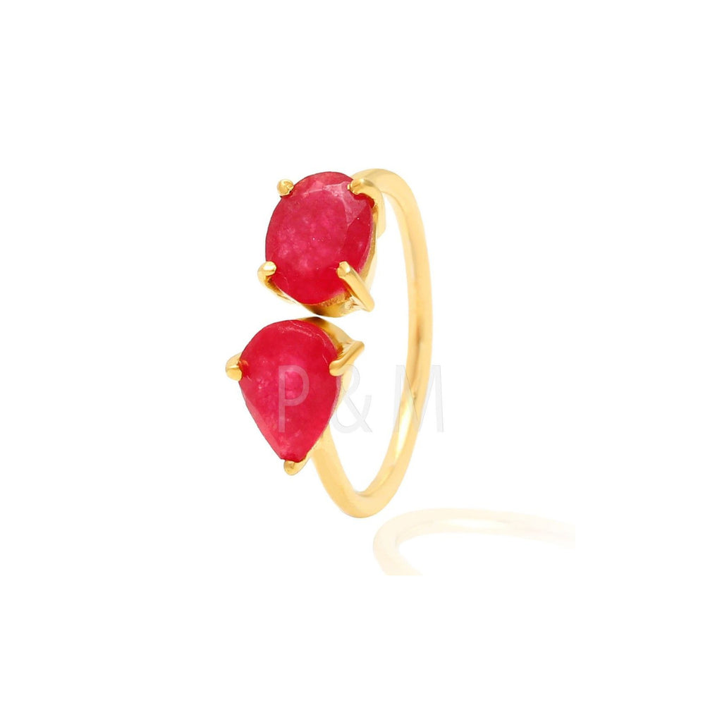 Mineral Ring - Silver - Gold Plated