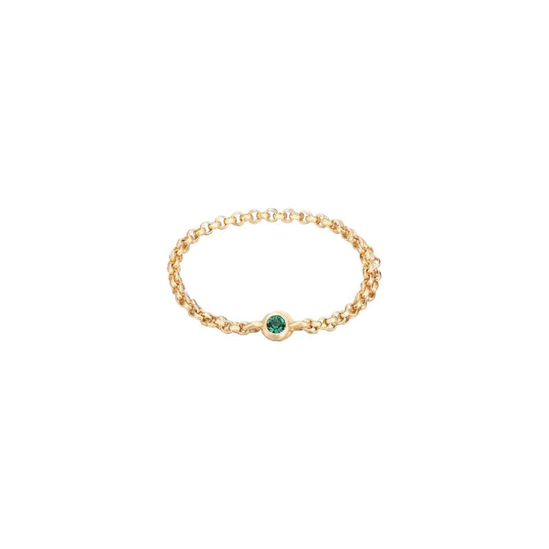 Zirconia Ring - Zircon - Silver Gold Plated