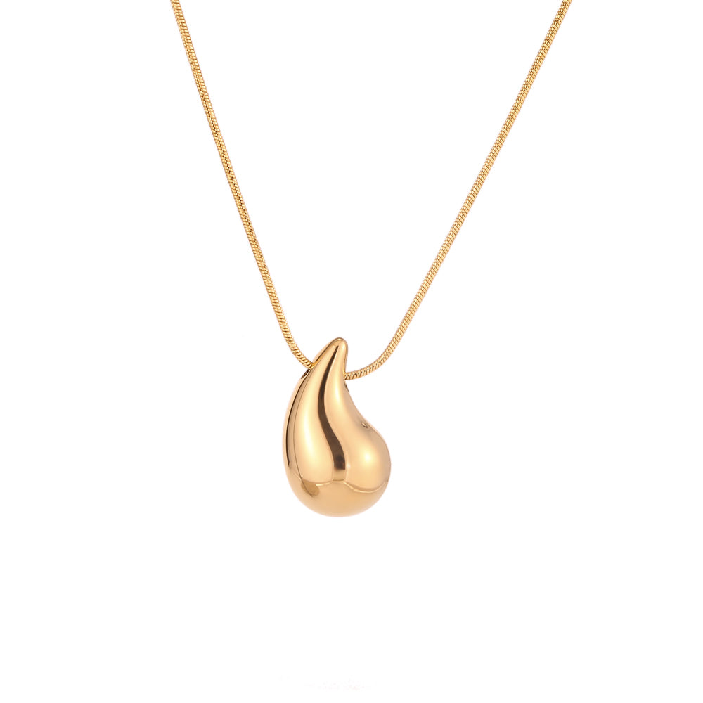 Zlatý náhrdelník teardrop