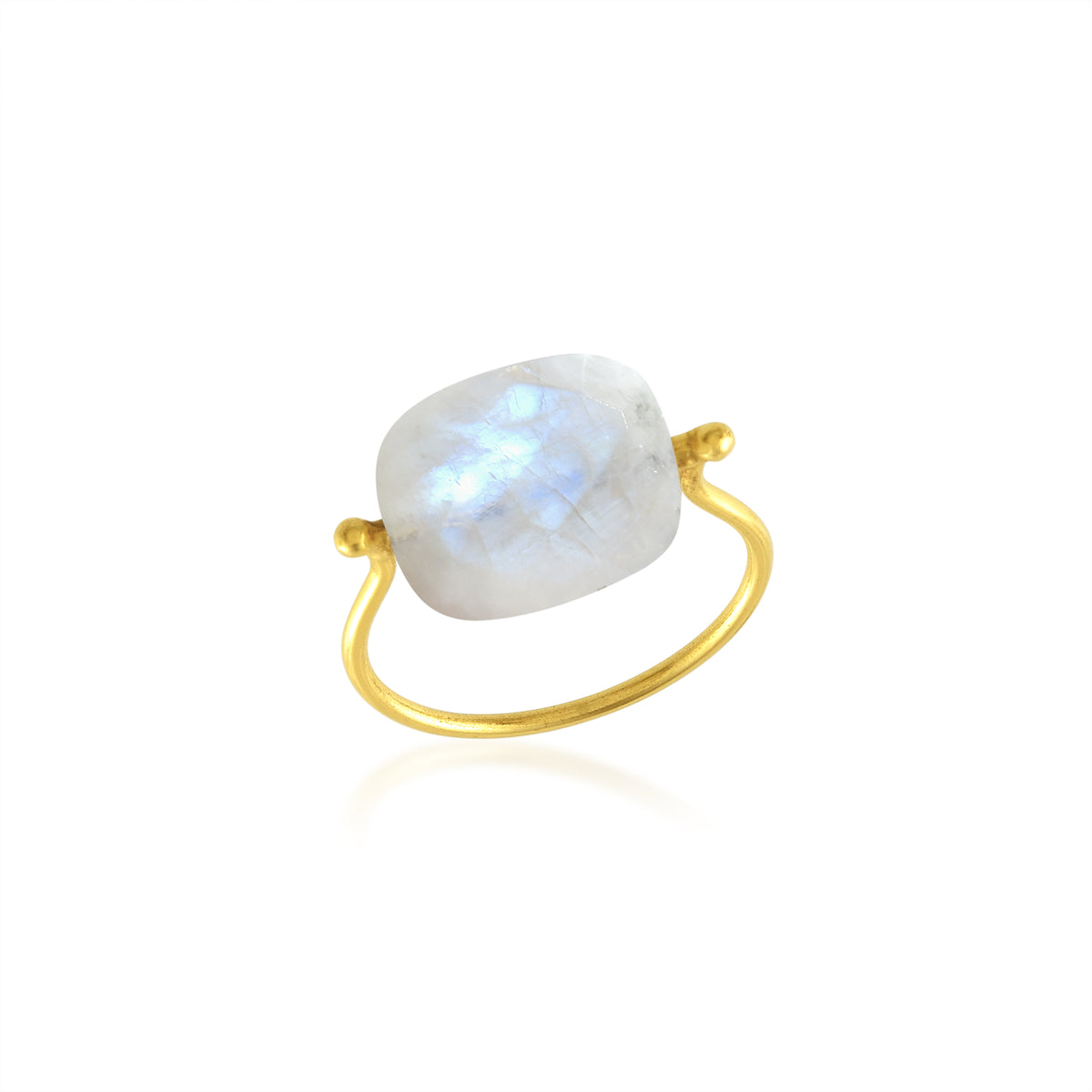 Mineral Ring - 10*12mm - Gold Plated