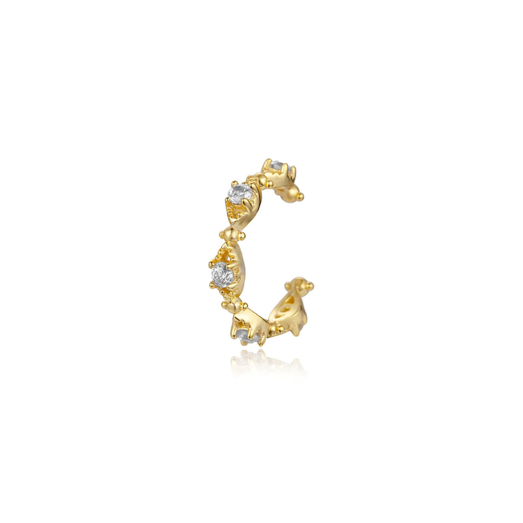 Pozlacený ear cuff