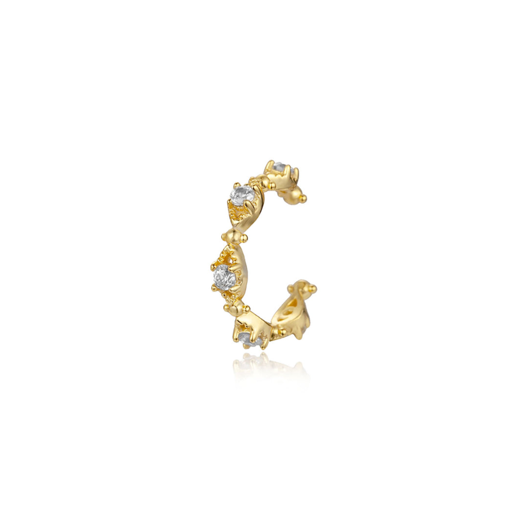 Pozlacený ear cuff