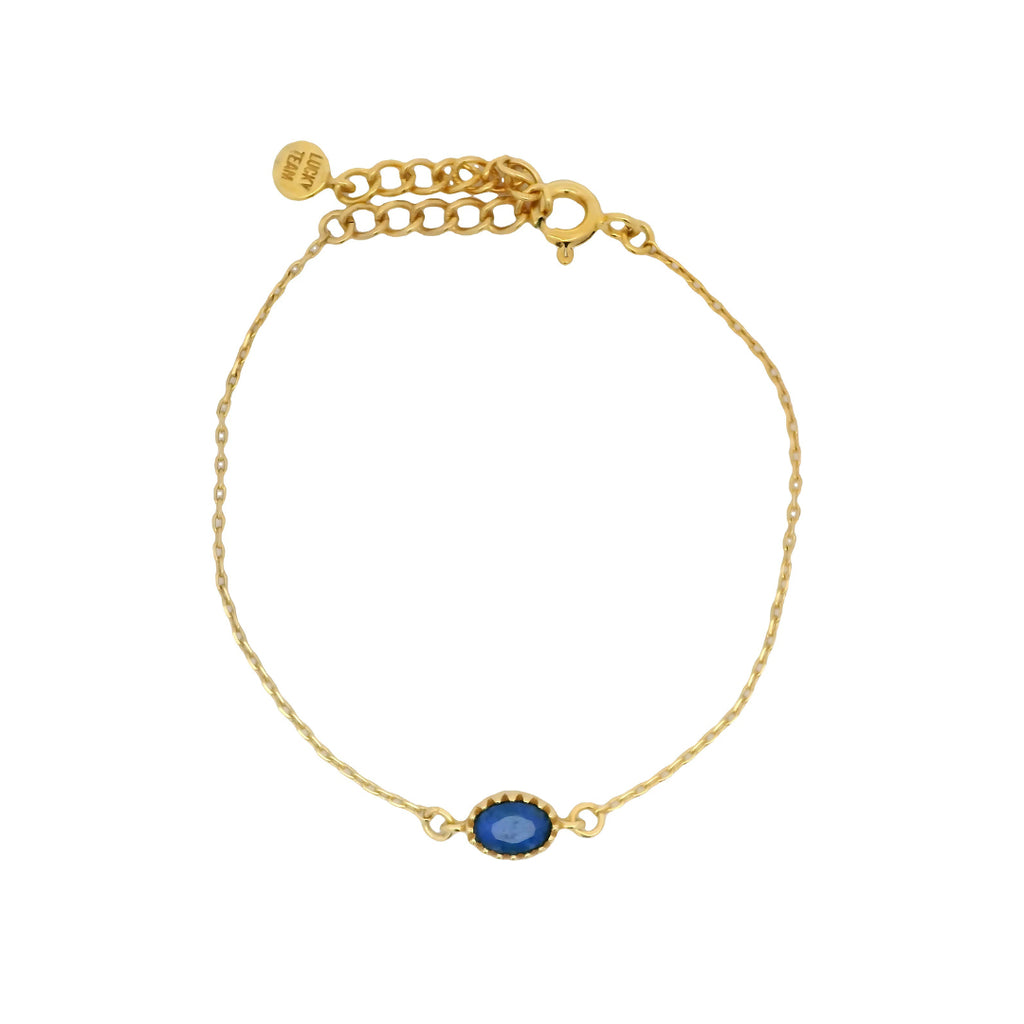 Pozlacený náramek s Lapis Lazuli