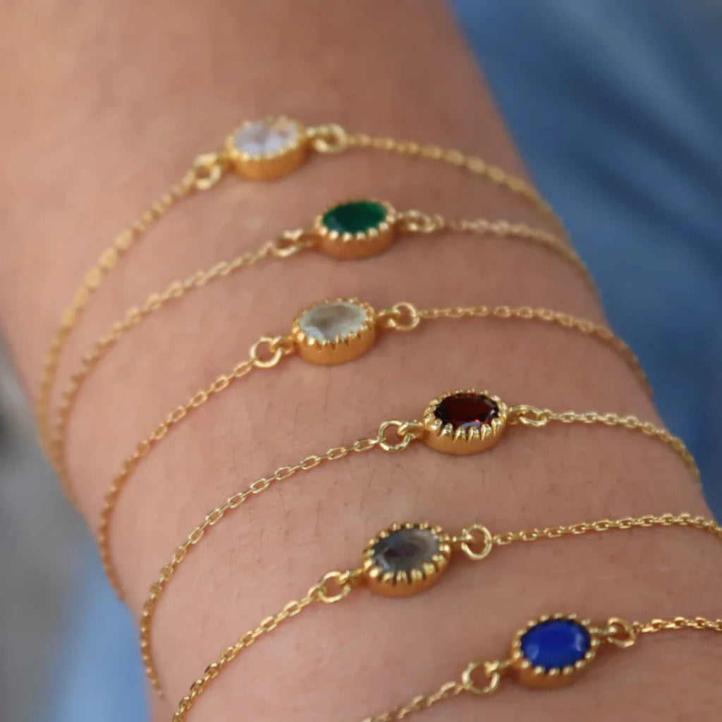 Pozlacený náramek s Lapis Lazuli