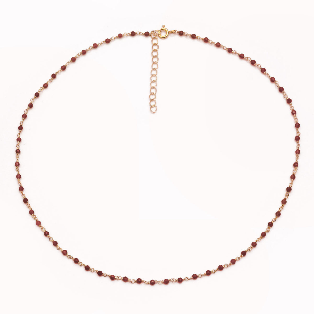 Choker s granátem