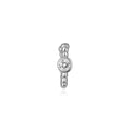 Stříbrný ear cuff s tyrkysem