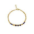 Pozlacený náramek s lapis lazuli