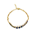Pozlacený náramek s lapis lazuli