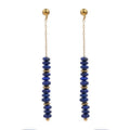 Dlouhé visací náušnice s lapis lazuli