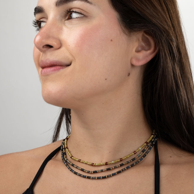 Choker z minerálů