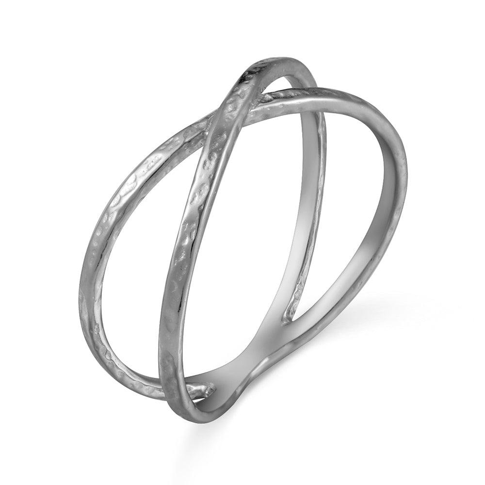 Silver ring Bague