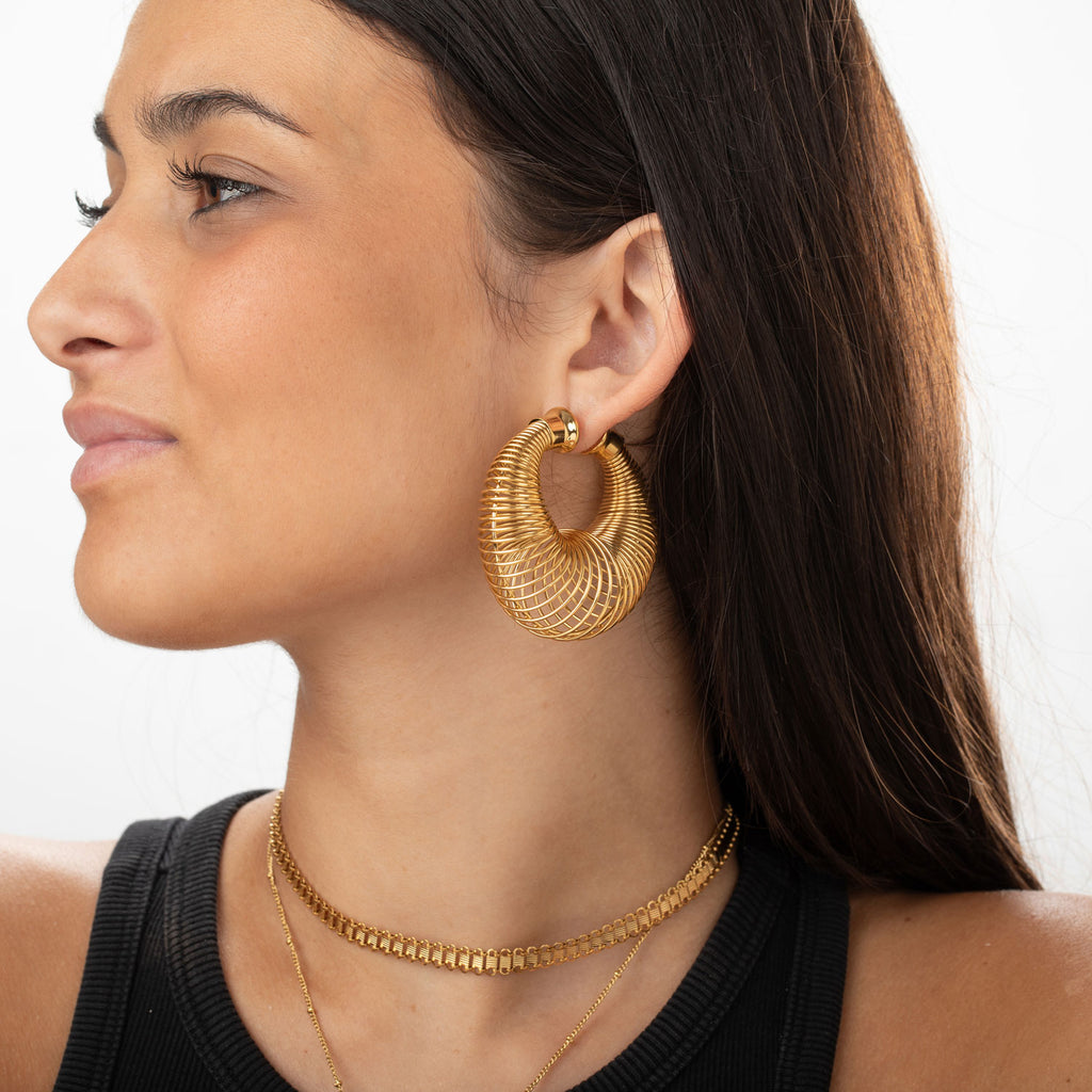 Hoop Steel Earring - Spring