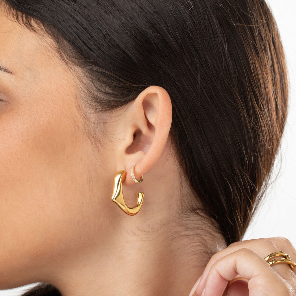 Smooth Steel Arch Earring