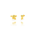 Flower - Steel Zirconia Earrings